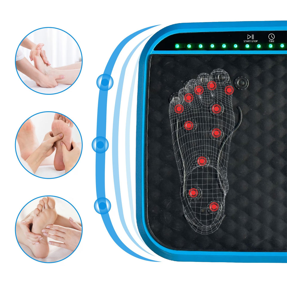 Vibration Plate Exercise Machine, Whole Body Fitness Platform For Lymphatic Drainage, Vibrating Shaker Board With 120 Speed Levels, Weight Loss And Fat Burner Workout Equipment For Women And Menwhite