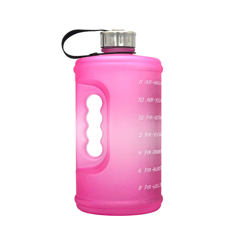 2.2L Sports Bottle Gradient Plastic Gym Large Capacity Outdoor Space Cup
