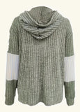 Color Block Zip-up Hoodie Jacket